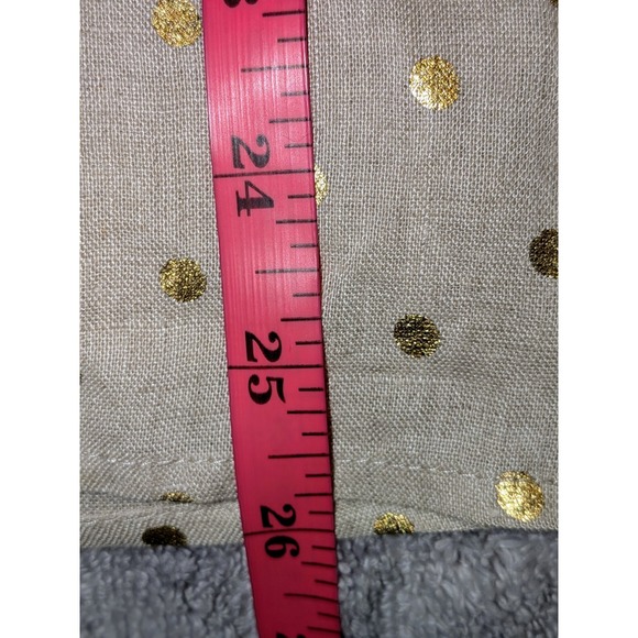 Charter Club Linen Luxury Gold Polka‎ Dot Button Down Shirt Size S NWOT - Picture 6 of 7